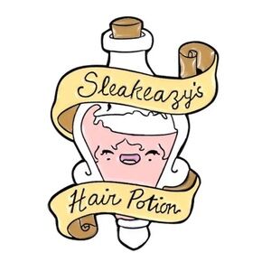 Harry Potter Enamel Metal Potion Pin, Hair Growing Potion Enamel Pin